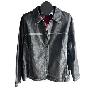 Pendleton Plus Black Denim Jacket